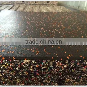 Laminated Slip-resistant Rubber Flooring Tile thumbnail-3