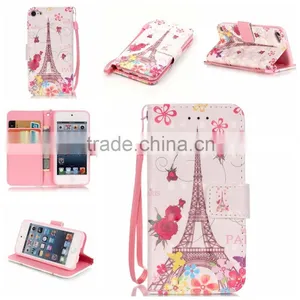 Leather Flip for Ipod Touch 5 Cover Case, for Ipod Touch 5 Wallet Leather Case thumbnail-1