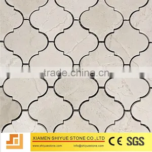 Cream Marfil Mosaic Flooring Tile thumbnail-1
