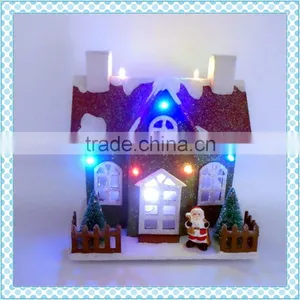 China Supplier Handmade Wholesale Christmas Lighting, Christmas Paper House Lighting thumbnail-3