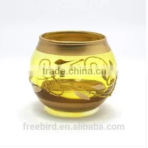 Glass Tea Light Holder,ball Shaped Vase ,votive Candle Holder thumbnail-2