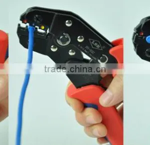 DN-02C European-style 0.25-2.5mm2 2 Wire Crimper 4-14AWG Insulated Connectors Electrical Cable Lug Crimping Tool thumbnail-3