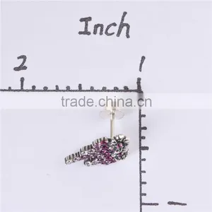 Wholesale Nice Designer Druzy Ruby And Zircon Earrings For Women thumbnail-3
