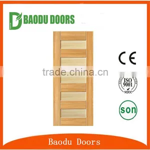 Baodu Brand Single Door Design Free Sample Bedroom Melamine Wooden Door thumbnail-2