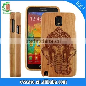 High Quality Leather Wood For Samsung Galaxy S4 Mobile Phone Case J2 thumbnail-1