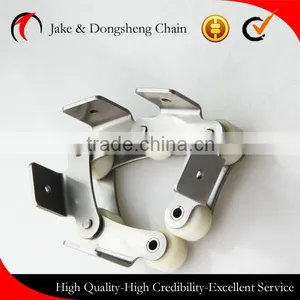 Duble Pitch Plastic Chains Conveyor SUS Chains With Attachments & Large Rollers thumbnail-2