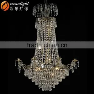 Glass Crystal Chandelier,gold Crystal Chandelier Om81090-D66 H89 L8 thumbnail-1