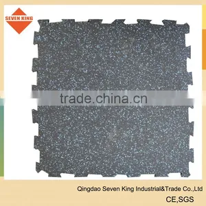 Best Quality Sound Insulation Rubber Flooring for Fitness Room 1mx1mx15mm Rubber Flooring for Gym thumbnail-2