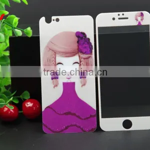 9H 3D Full Cover Mobile Phone Screen Protector Color Tempered Glass Screen Protector for Iphone 6 thumbnail-1