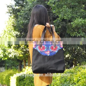 Luckybag Fancy Canvas Shopping Hand Bag Wholesale Women Beautiful Handbags,coloful Lady Shoulder Bags thumbnail-1