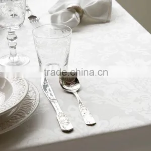 1PC Jacquard Damask Polyester Table Cloth Custom thumbnail-1