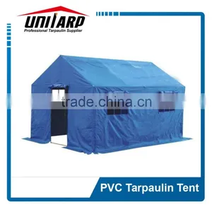 FR PVC Knife Coated Green Tent Tarpaulins for Army thumbnail-5