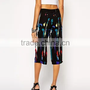 100% Polyester Summer Colorful Fashion Women Yoga Pants With Pockets 2016 Wholesale thumbnail-3