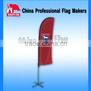 Attractive Advertising National Feather Fabrics Beach Flag Banner Stand thumbnail-1