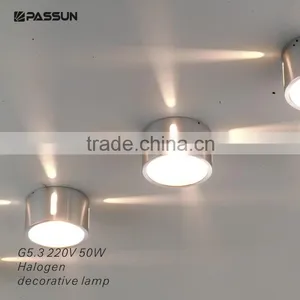 220v G5.3 50w Aluminum Indoor Decorative Halogen Light Wall Lamp thumbnail-1