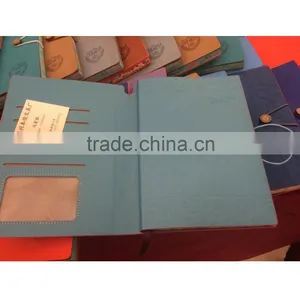 Creative Strainer Promotional High Quatily PU Leather Colourful Hardcover Notebook thumbnail-2