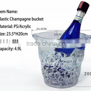 Plastic Acrylic Champagne Ice Bucket-5L thumbnail-4