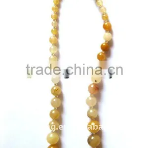Cheap Women's Jewerly Yellow Jasper Stone Necklace thumbnail-1