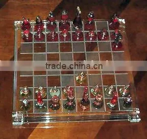 Clear Acrylic Chess Board thumbnail-1