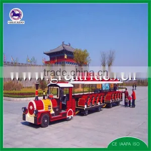 Amusement Park Used Tourist Trackless Train for Sale thumbnail-4