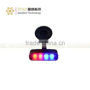 4 LED Window Visor Strobe Light LED Light Bar With Suction Cups Emergency LED Strobe Lights thumbnail-1