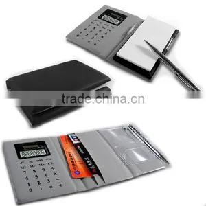Promotional pu Leather 8 Digits Notebook With Calculator thumbnail-2
