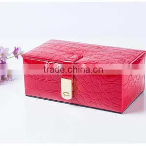 Chinese Factories Wholesale Custom Luxury Leather Jewelry Box, Fashion Beautiful Gift Box thumbnail-1