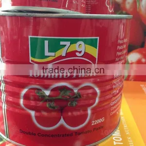 Manufacturer 28%-30% Natural Canned Tomato Paste 2.2kg Tin Factory Double Concentrated thumbnail-1