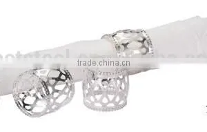 Round Flower Edge Shape Napkin Ring Holder thumbnail-1