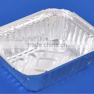 Small Rectangle Aluminium Foil Container 300ml/takeout Foil Meal Tray thumbnail-3