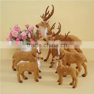 Simulation Type Holiday Furry Deer Toy Animated thumbnail-1