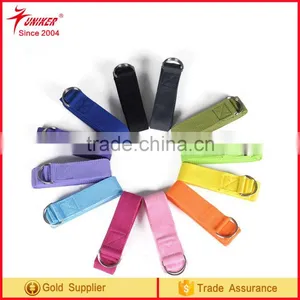 Yoga Stretch Belts Training Strap Belt With Metal D-Ring thumbnail-1