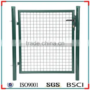 Galvanized and Powder Coating Green Color Welded Wire Mesh Decoration Euro Garden Gate thumbnail-1