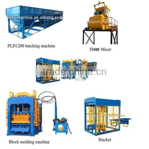 Shandong Block Making Machine/ QT4-15 Large Capacity Interlocking Cement Block Making Machine, PLC Control thumbnail-3
