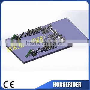 PE PP Film Washing Granulating Recycling Machine/line thumbnail-1