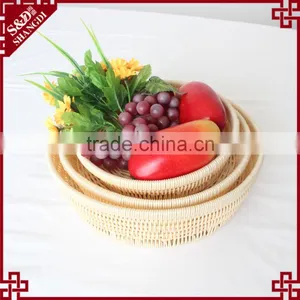Graceful Weaved Round PP Rattan Bread Basket for Wholesale thumbnail-5