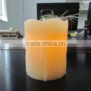 Flameless Led Candles Dripping Dancing Flame Flickering Flameless Real Wax Candles With Timer thumbnail-1