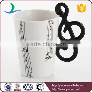 Ceramic Music Note Party Gift Cute Mug For Sublimation thumbnail-1