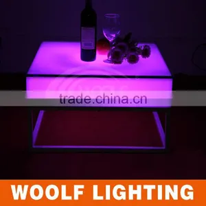 Remote Color Changing Waterproof LED Glowing Square Bar Table Household Dinner Table thumbnail-4
