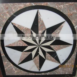 Hot Design Flower Pattern Marble Waterjet Medallion thumbnail-5