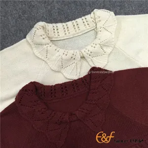 High Waist Lapel Lolita Style Knitted Sweater thumbnail-3
