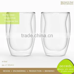 Hot Selling Handmade Pyrex Thin Glass Cup thumbnail-2