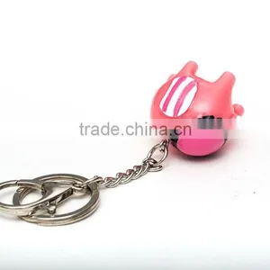 Pink Resin Cartoon Elephant Keychains thumbnail-4