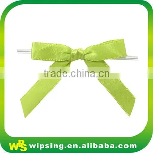 Good Quality Polyester Satin Ribbon Bow With Twist Tie thumbnail-3