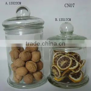 4 Sizes Clear Cylinder Glass Apothecary Jars thumbnail-1