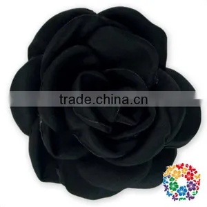 Beautiful Posh Decorative Handmade Fabric Poney Flowers for Dresses and Headband thumbnail-2