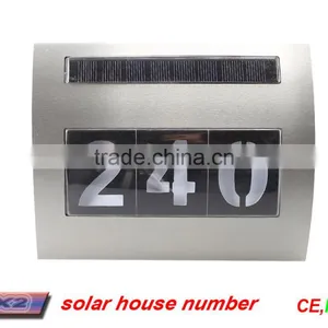 Stainless Steel Led House Number Light With Solar Light thumbnail-1