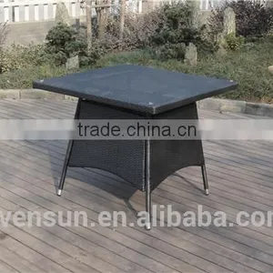 Mayfair Square Wicker Dining Table thumbnail-2