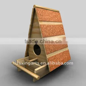 Fashion Painted Handmade Wooden Birdhouse,wooden Craft thumbnail-1