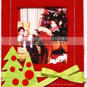 Hot Best Selling New Products Custom Red Glued Tree Bowknot Decor Wholesale Felt Fabric 3d Picture Latest New Photo Funny Frame thumbnail-1